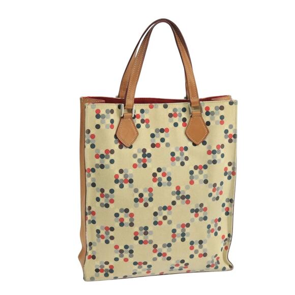 Burberry Blue Label Tote Bag Canvas Beige - Picture 1 of 16